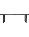 Liber Eettafel – Zwart Mango Hout & Gouden Accenten – 200 cm