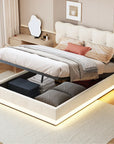 Ares opbergbed met LED‑verlichting 160x200