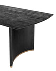 Ostara Eettafel – Zwart Mango Hout & Gouden Accenten – 280 cm