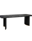 Ostara Eettafel – Zwart Mango Hout & Gouden Accenten – 280 cm