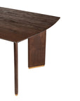 Liber Eettafel – Bruin Mango Hout & Gouden Accenten – 280 cm