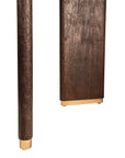 Liber Eettafel – Bruin Mango Hout & Gouden Accenten – 240 cm