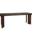 Liber Eettafel – Bruin Mango Hout & Gouden Accenten – 240 cm