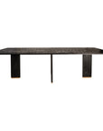Liber Eettafel – Zwart Mango Hout & Gouden Accenten – 240 cm