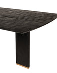 Liber Eettafel – Zwart Mango Hout & Gouden Accenten – 240 cm