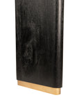 Liber Eettafel – Zwart Mango Hout & Gouden Accenten – 240 cm