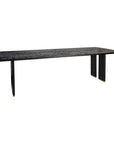 Liber Eettafel – Zwart Mango Hout & Gouden Accenten – 280 cm