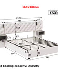 Milan XL Bed met opbergruimte 160x200
