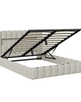 Peru Gestoffeerd Bed 180x200 cm met LED en USB met opbergruimte