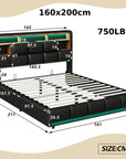 Amsterdam Bed met opbergruimte 160x200