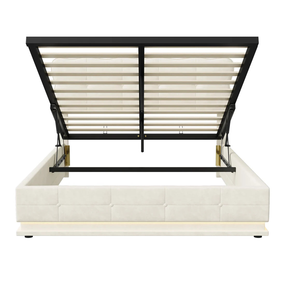 Ares opbergbed met LED‑verlichting 160x200