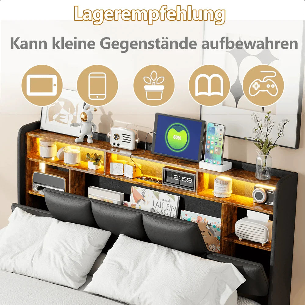 Amsterdam Bed met opbergruimte 160x200